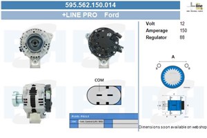 Laturi, ford galaxy ii, mondeo iv, mondeo sedan iv, mondeo turnier iv, s-max, 01210AA7PB, 1420871, 2099451, 6G9J10300UA, 6G9N10300UA, 6G