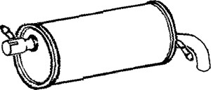 Takaäänenvaimentaja, Takana, ford galaxy i, seat alhambra, vw sharan, 1013503, 1016965, 1029674, 1030349, 1087569, 1087570, 7M0253609AG,