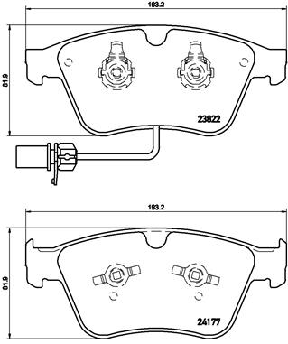 Jarrupalasarja, levyjarru BREMBO P 05 003