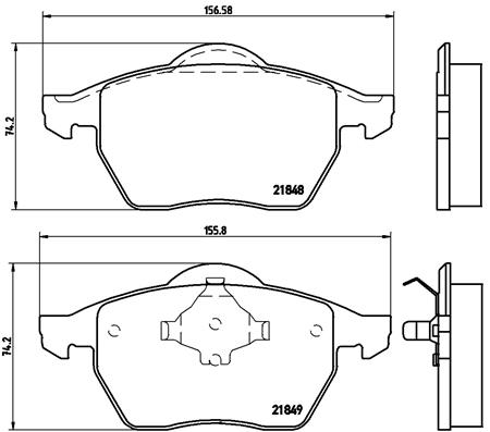 Jarrupalasarja, levyjarru BREMBO P 85 039