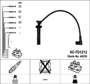 Sytytysjohtosarja, ford galaxy i, 01111216, 01111218, 01111219, 01111220, 01111223, 1111 216, 1111 218, 1111 220, 1111 223, YM2A-12283-B