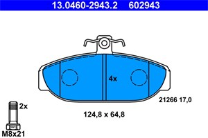 Jarrupalasarja, levyjarru, Etuakseli, volvo 740, 740 kombi, 760, 760 kombi, 940, 940 kombi, 270195, 271184, 272809, 272871