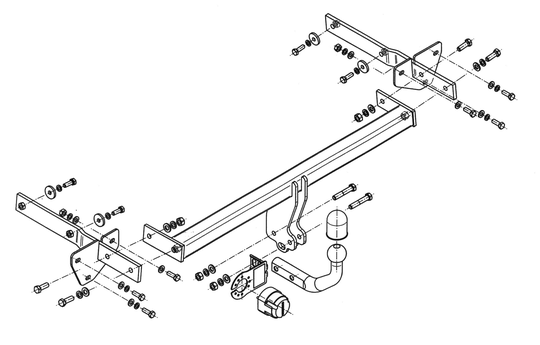 Vetokoukku STEINHOF STM-098 MB A-Class W169, B-Class W245