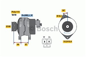 Laturi, honda,opel,vauxhall, 1204158, 31100-PLZ-D00, 6204140, 6204284, 8-97189-113-0, 8-97189-113-3, 8-97189-113-4, 8-97189-113-5, 8-971