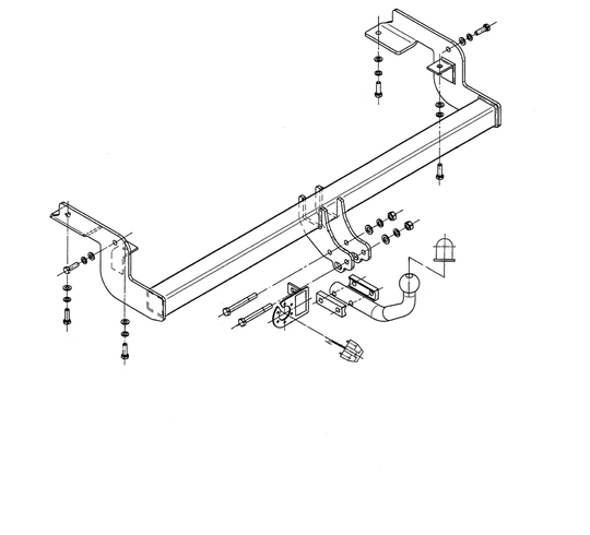 Vetokoukku STEINHOF STC-035 Citroen C5 '04-