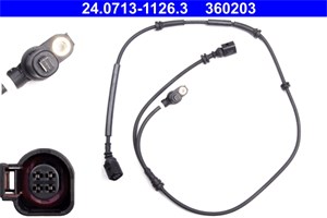 Tunnistin, kiertonopeus, Taka-akseli, ford galaxy i, seat alhambra, vw sharan, 1112767, 7M3 927 807 F, YM21-2B372-EB