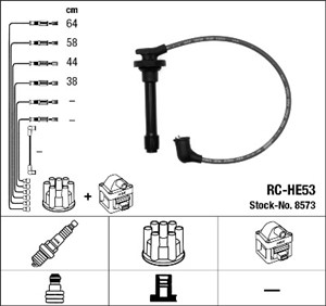 Sytytysjohtosarja, honda civic hatchback iv, civic sedan iv, civic shuttle ii, concerto, concerto sedan, 32722-P01-G00, 32722-PM1-B01, 3