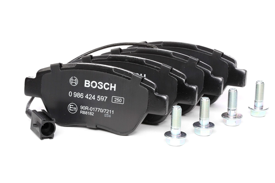 BOSCH Jarrupalat FIAT,PEUGEOT,CITROËN 0 986 424 597 71754802,77362091,77362194 Jarrupalasarja,Jarrupala, Levyjarru 77362548,77363942,77363974,77364477