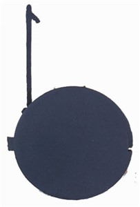Vetokoukun luukku, Edessä, fiat grande punto, 0000071777604, 0000735417221, 735417221
