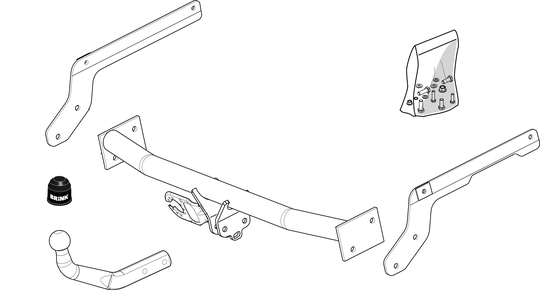 Vetokoukku BRINK 380400 Peugeot 206 SW '02-07