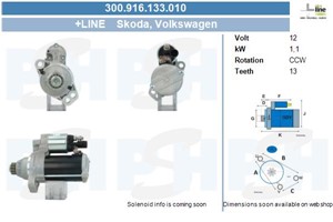 Käynnistin, audi,seat,skoda,vw, 02M911021H, 02M911024R