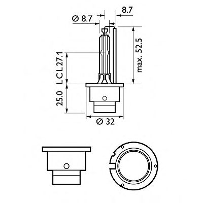 Kaukovalopolttimo PHILIPS 85122VIS1
