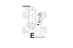 Pakoventtiili, honda accord iv, accord v, accord aerodeck iv, accord aerodeck v, accord coupé v, prelude iv, prelude v, 14721-PT3-A00, 1