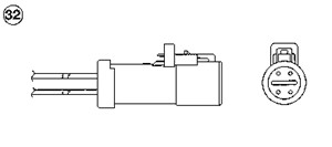 Lambda-sondi, Edessä, ford focus i, focus sedan i, focus skåp / kombi i, focus turnier i, galaxy i, 1067 580, 1088 851, 98FB 9F472 BB, 9
