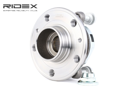 RIDEX Pyöränlaakerit RENAULT 654W0316 402020002R,402100006R,402104630R Pyöränlaakerisarja 402104687R,402105019R,402105662R