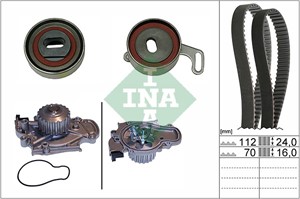 Vesipumppu + jakohihnasarja, honda, 13404PCA003, 13404-PCA-003, 13404PT0003, 13404-PT0-003, 13404PT0004, 13404-PT0-004, 13405PAAA01, 134