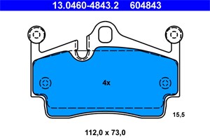 Jarrupalasarja, levyjarru, Taka-akseli, porsche 911 cabriolet, 997 352 939 00