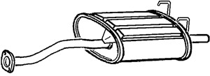Takaäänenvaimentaja, Takana, honda crx iii, 18030-SR2506, 18030-SR2J40, 18307-SR2J42