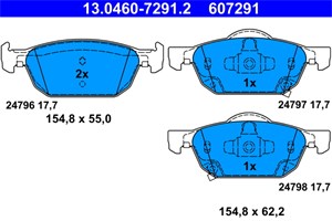 Jarrupalasarja, levyjarru, Etuakseli, honda accord viii, accord kombi viii, 45022-TL1-G00, 45022-TL1-G01
