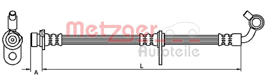 Jarruletku, Etuakseli, vasen, honda cr-v iii, 01465SWA000, 01465SWA020