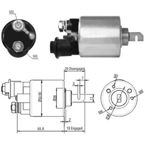 Magneettikytkin, käynnistin, honda hr-v, 31200-PEL-004, 31200PEL014, 31210-PEL-004