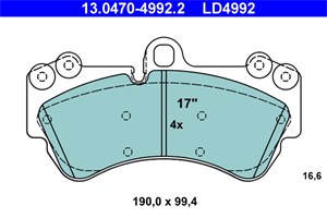 Jarrupalasarja, levyjarru, Etuakseli, porsche cayenne, vw touareg, 7L0 698 151 D, 7L0 698 151 F, 7L0 698 151 H, 7L0 698 151 Q, 7L6 698 1
