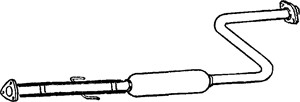 Keskiäänenvaimentaja, Keskellä, honda accord v, rover 600 i, 18220-SN7G00, GEX33677