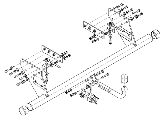 Vetokoukku STEINHOF STM-338/1 Mitsubishi L200 '08-