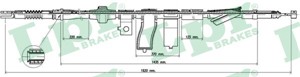Vaijeri, käsijarru, Oikea, honda civic hatchback v, civic hatchback vi, civic sedan v, 47510SR3931