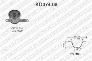 Hammashihnasarja, honda civic aerodeck vi, civic fastback vi, civic hatchback vi, civic sedan vi, 14400-P08-004, 14400-P1G-E01, 14400-P2