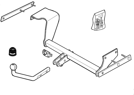 Vetokoukku BRINK 328000 Ford Focus '98-07