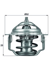 Termostaatti, jäähdytysneste, chrysler,citroën,daihatsu,honda,hyundai,kia,mazda,mitsubishi,proton,toyota, 0K01315171, 0K01C1517YA, 0K201