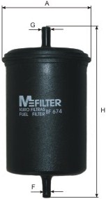 Polttoainesuodatin MFILTER BF 674