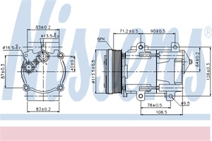 Kompressori, ilmastointilaite, ford, 1007356, 1007362, 1010211, 1016093, 1024203, 1026282, 1028710, 1028888, 13BYU19D629AA, 1405765, 1C1