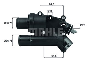 Termostaatti, jäähdytysneste, citroën,fiat,ford,jaguar,lancia,land rover,mitsubishi,peugeot, 1336Z4, 1427919, 6G908A586AA, 6G9Q8A586AA,