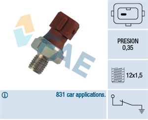 Öljynpainekytkin, bmw,honda,land rover,mg,mini,opel,rover,vauxhall, 026 121 144 A, 026 121 144 E, 026 121 145 E, 026 121 145, 037 121 14