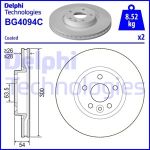 Jarrulevy, Etuakseli, ford,land rover,volvo, 1379965, 1384689, 1405510, 1420600, 1420601, 1469085, 1500158, 30736311, 30769056, 31202327