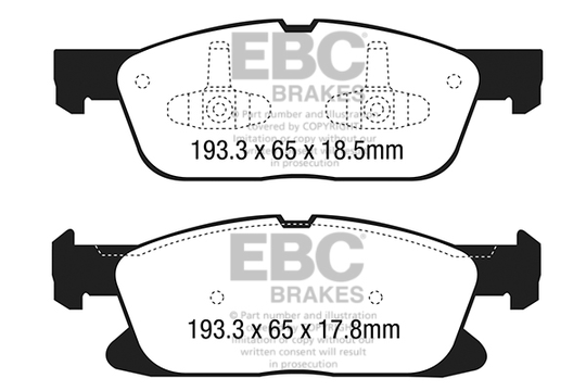 Jarrupalasarja, levyjarru EBC Brakes DP43046R