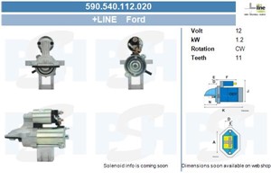Käynnistin, ford,volvo, 1251700, 1300504, 1366986, 1379702, 1477482, 1525794, 1S7U11131AA, 30667059, 30667738, 30795405, 31268034, 36002