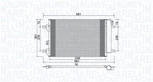 Kondensaattori, ilmastointilaite, ford galaxy i, seat alhambra, vw sharan, 1108838, 1145777, 1253753, 1317045, 1350454, 1418700, 7M38204