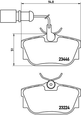 Jarrupalasarja, levyjarru BREMBO P 85 059