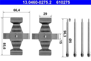 Tarvikesarja, jarrupala, Etuakseli, mercedes-benz, 000 421 80 91, 000 421 96 91, 001 991 52 60, A 000 421 80 91, A 000 421 96 91, A 001