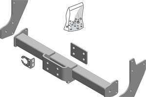 Vetokoukku, irrotettava, ford transit flak/chassi, transit v363 flak/chassi