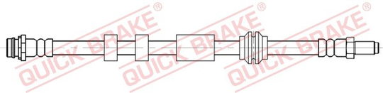 Jarruletku, Etuakseli, oikea, Etuakseli, vasen, ford,volvo, 1379911, 1460248, 1520319, 1671020, 30683621, 30793630, 31305075, 32246091,