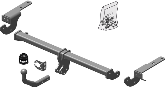 Vetokoukku BRINK 538800 Citroen C4 '09-