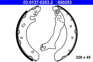 Jarrukenkäsarja, Taka-akseli, ford mondeo i, mondeo ii, mondeo sedan i, mondeo sedan ii, mondeo turnier i, mondeo turnier ii, 6710016, 6