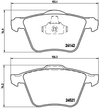 Jarrupalasarja, levyjarru BREMBO P 24 077