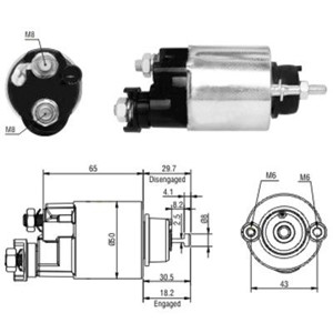 Magneettikytkin, käynnistin, honda civic coupé vii, civic hatchback vii, civic sedan vii, 31200-PLR-A01*, 31200-PLR-A02*, DJDE4*, DSDEU*