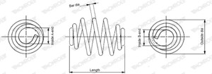 Jousi (auton jousitus), Taka-akseli, ford galaxy i, seat alhambra, vw sharan, 7M0511115K