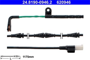 Kulumisenilmaisin, jarrupala, Etuakseli, land rover discovery iii, discovery iv, discovery van iii, discovery van iv, SEM500070